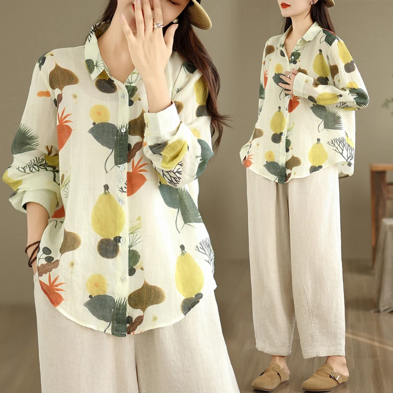 

Легкий хлопковый льняной длинный открытый кардиган с квадратным воротником Sve, свободный кардиган с одной пуговицей Fre Sle Commute irt