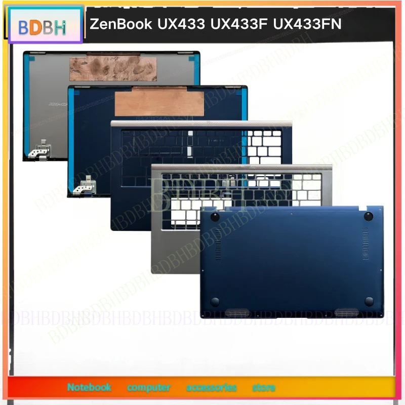 New For Kailxuling ZenBook UX433 UX433F UX433FN Laptop LCD Back Cover/Upper Case Palmrest Cover / Bottom Base Case Cover