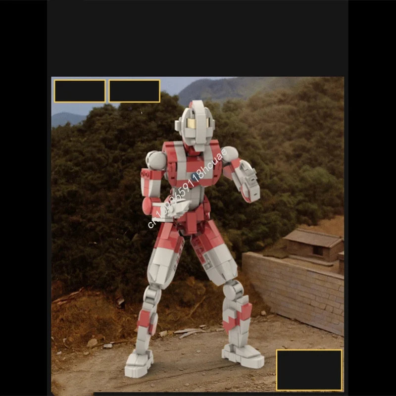 

450 деталей MOC Ultramanes 1966: развивающий конструктор STEM из пластика, творческая развивающая игрушка STEM, рождественский подарок