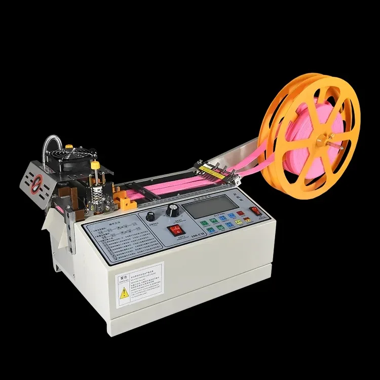 Factory Direct Sales Cut Zipper Webbing Elastic Belt  Tape Arbitrarily Automatic Computer Cold and Hot Cutting Machine