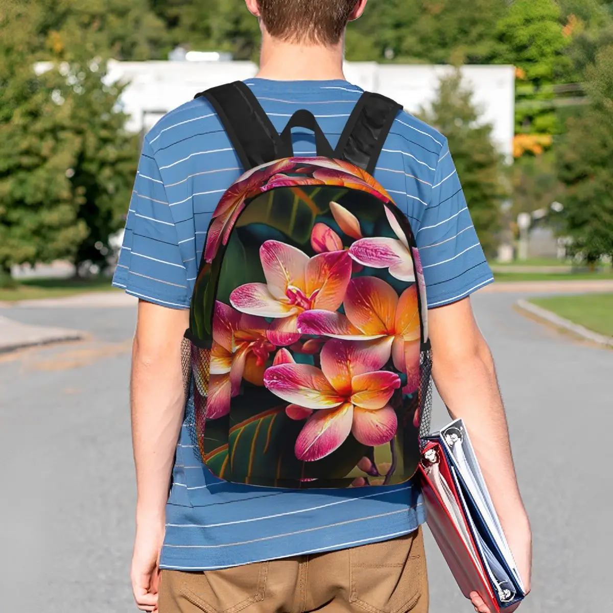 Tropical Blossom Harmony Backpack Student BookBag Kids School Bag Computer Shoulder Bags for Boys Girls