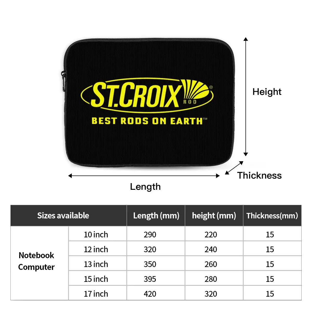 Life Love St Croix Merch Notebook Laptop Bag Case Pouch 10 12 13 15 17 Inch For Macbook Air Pro Tablet Shockproof Case Bag