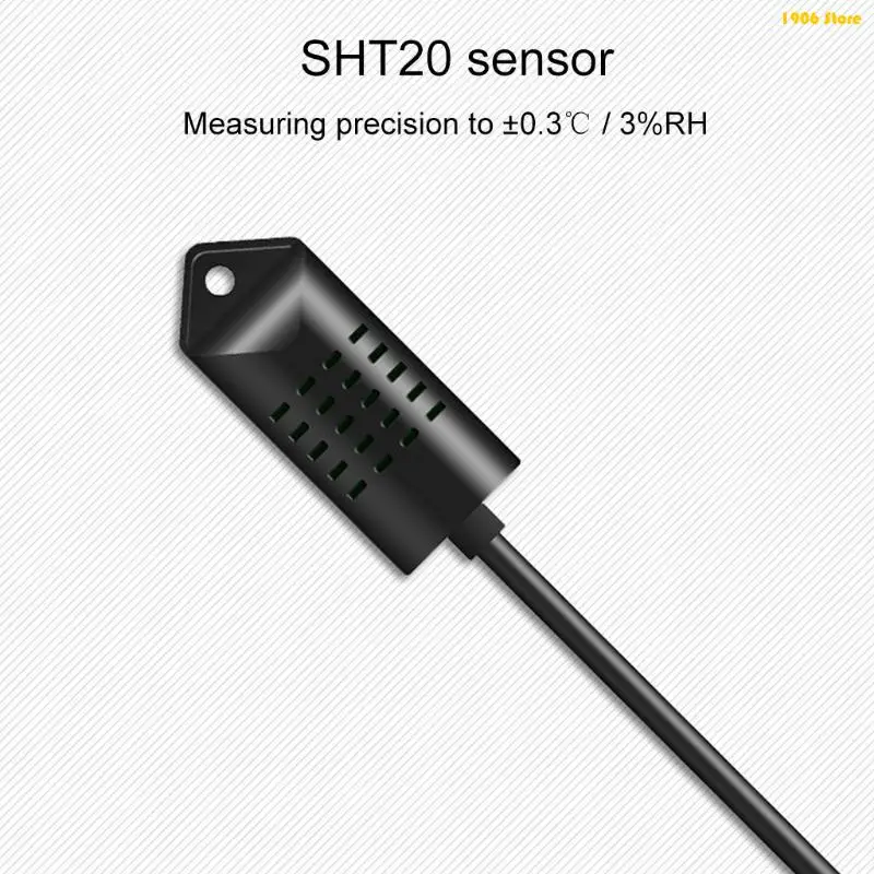 U1JB Portable Temperature Humidity Hygrometer Thermostat AC 110V 220V Dual Display 20~60°C/0~100%RH Easy Installation