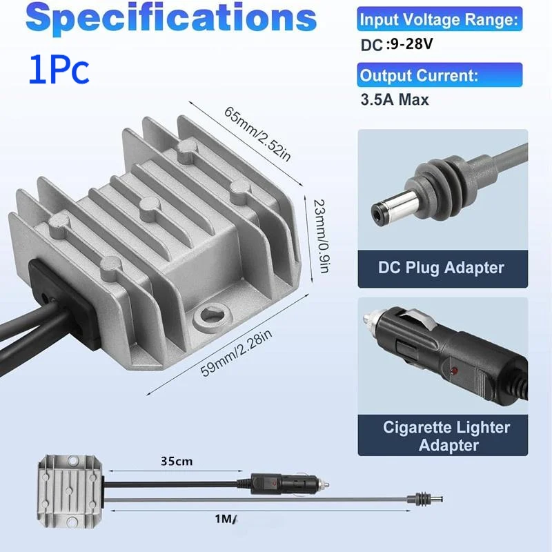 1Pc Test Measurement Tool Accessory For Mini Boost Point Power Cord 30V 3.5A Output 9-28V Input
