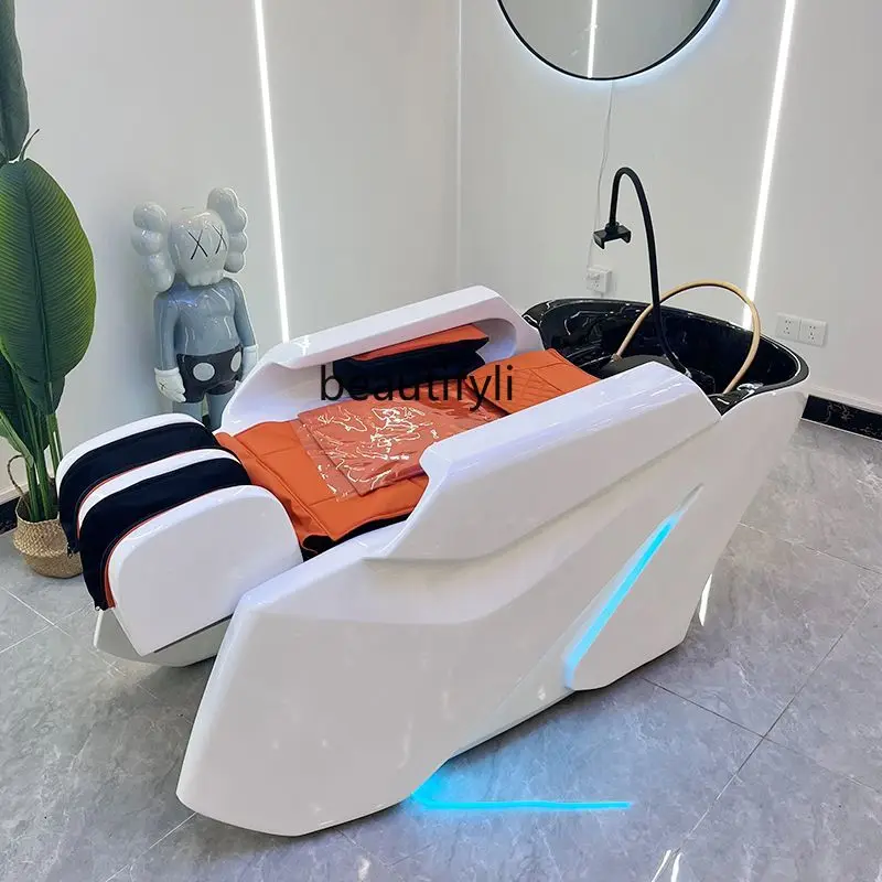 

New high-end electric intelligent massage shampoo bed, automatic hair treatment, special for barber shops and hair salons