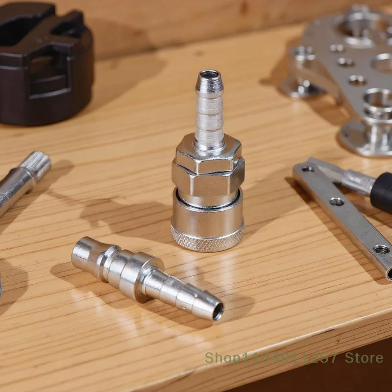 2 Buah Coupler Konektor Kopling Cepat Euro Tipe SH20 PH20 Pas Pneumatik untuk Aksesori Kompresor Tabung 8Mm