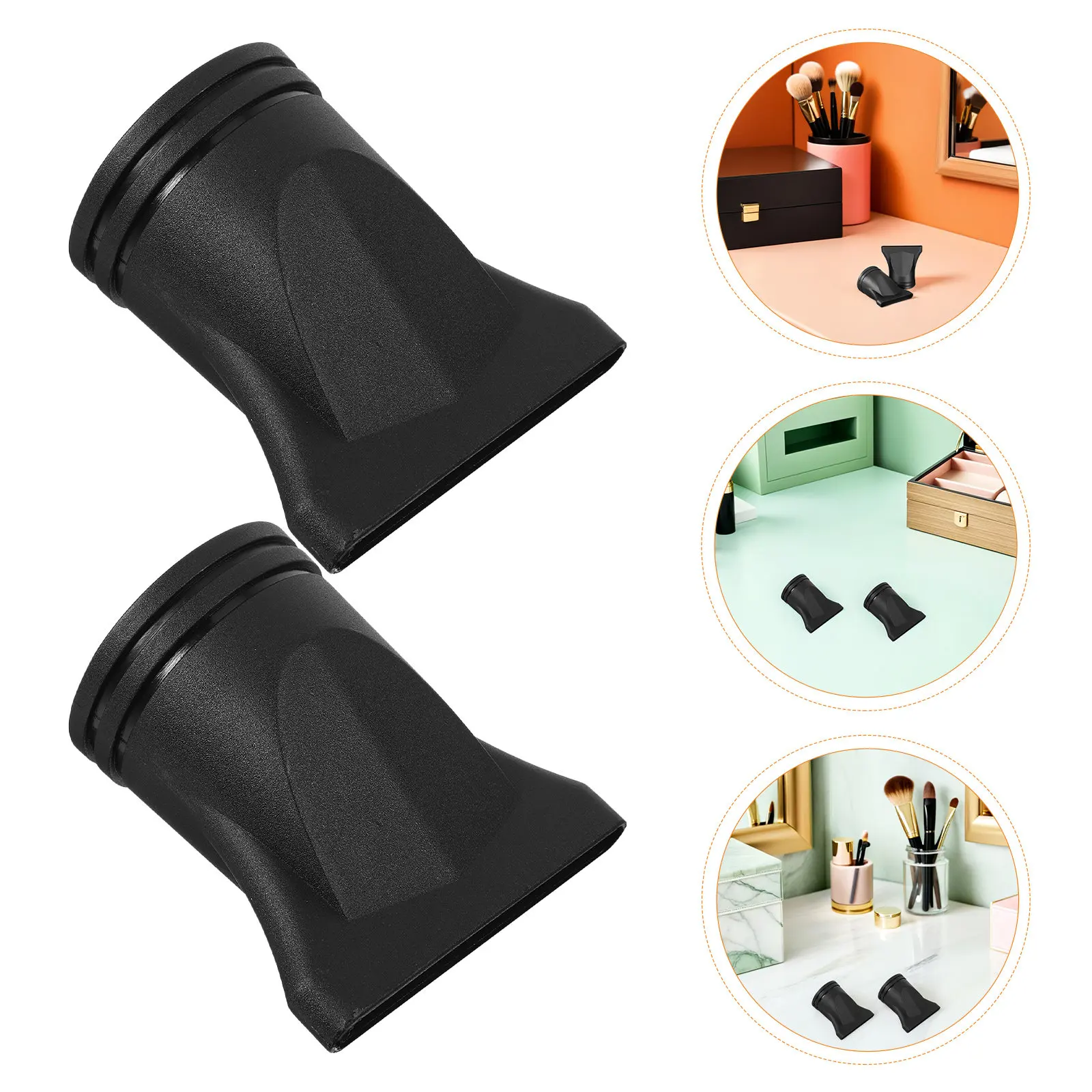 

6Pcs Hair Dryer Attachments Concentrator Nozzle Flat Blow Nozzle Salon Styling Tool Hair Blower Hood Cover Diffuser Replacement