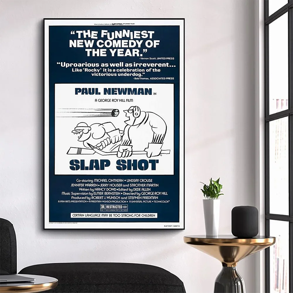 WM3132 Slap Shot (4) Wonderful Classic Movie HD Silk Fabric Poster Art Decor Indoor Painting Gift