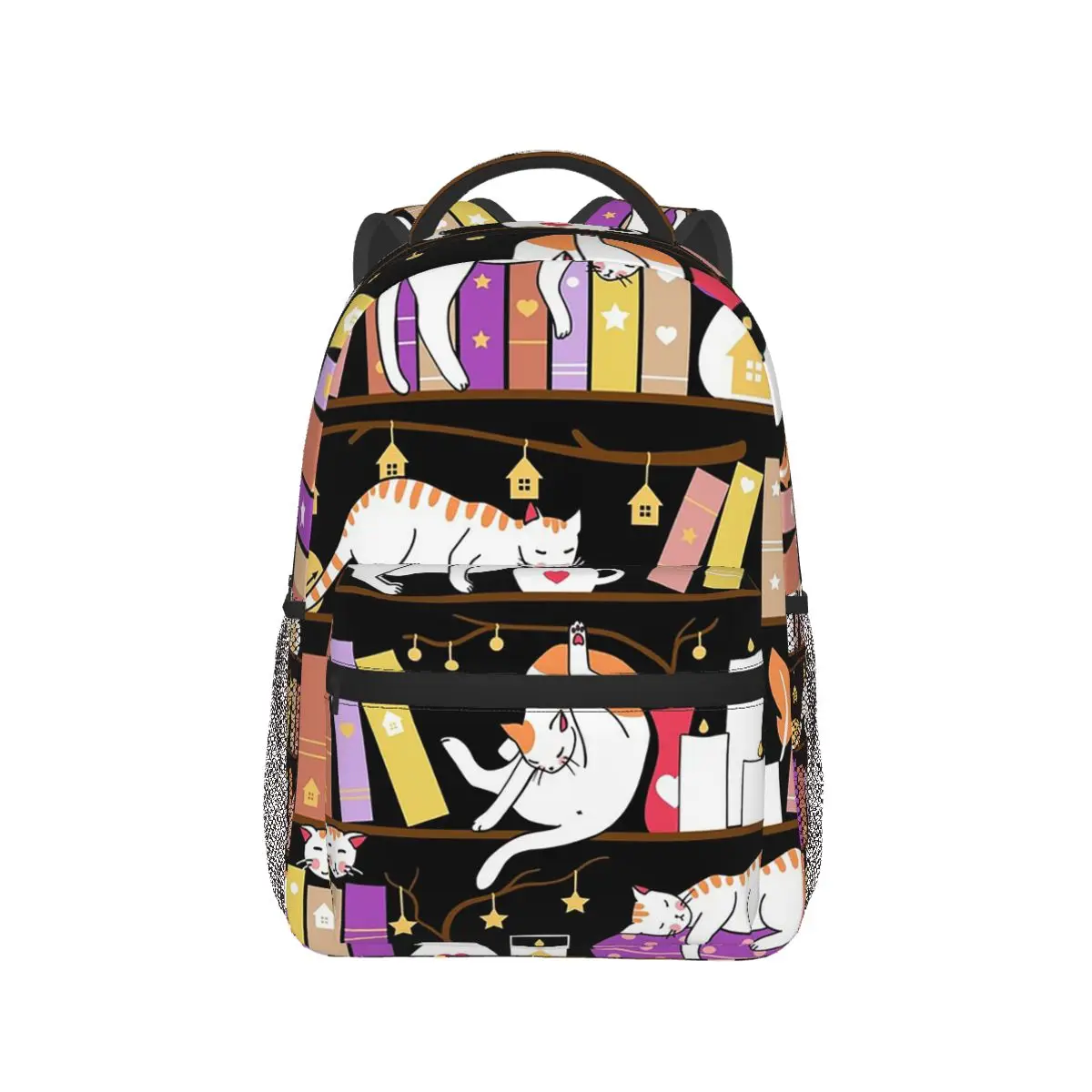 

Cartoon Books Bookshelf Backpack Hot Sale Daypack Large Capacity Boys Girls BookBag School Bag Shoulder Bags for Men Women
