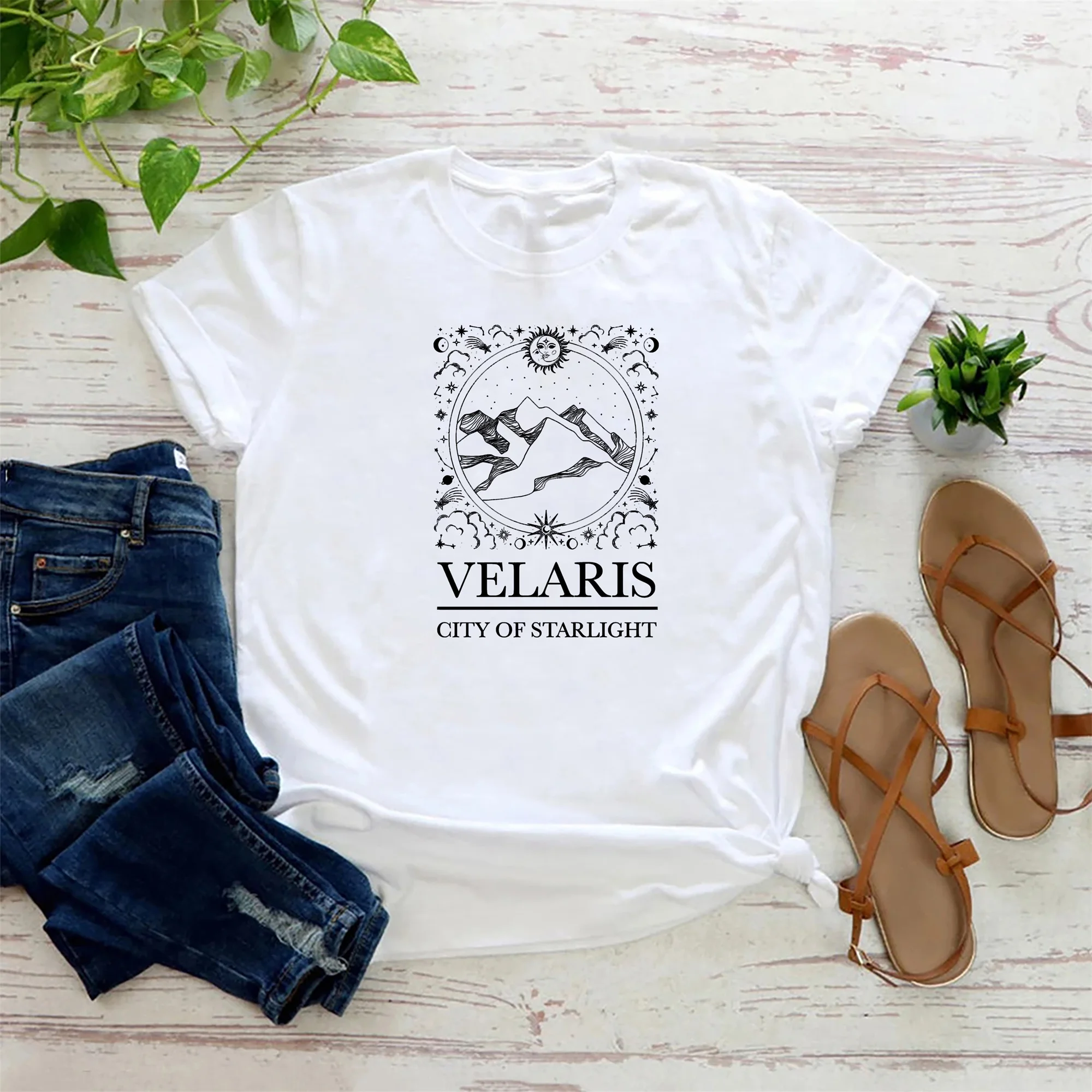

ACOTAR Velaris Merch ночной корт рубашки A Court Of Thorn And футболка с розами Illyrians Of The Night Court унисекс bookish merch