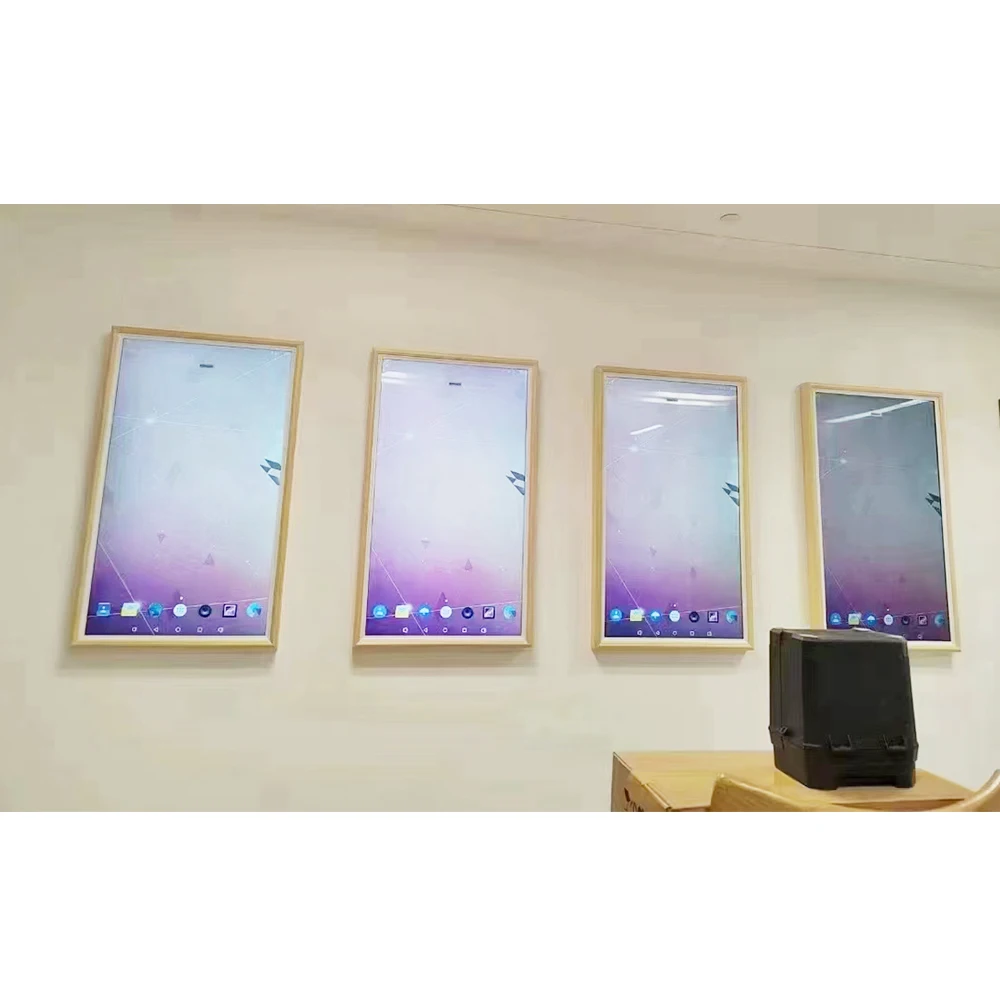 

Intelligent Wood Digital Photo Frame NFT Gallery Art Museum Display Touchscreen Wifi App Video Clock Digital Photo Album
