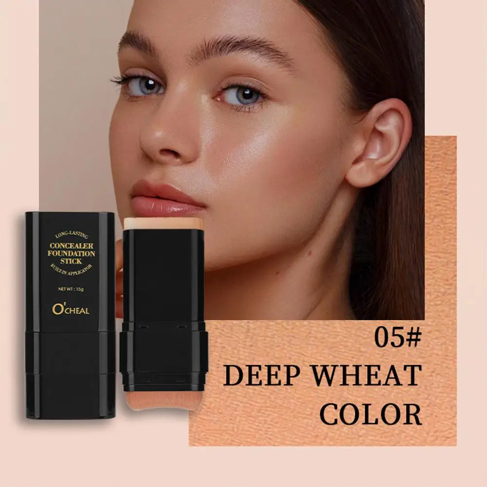 Base correctora dos en uno, crema bronceadora mate Facial, cobertura impermeable, maquillaje de contorno Facial hidratante E4N3