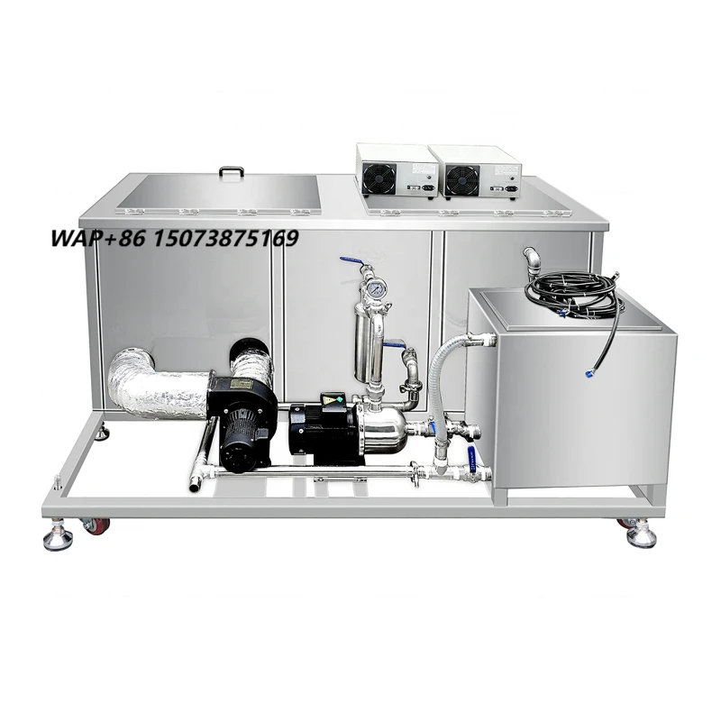 2 Tanks 175L Industrial Ultrasonic Cleaner for Auto Parts DPF Engine Block Carbon Cleaning Machine with Oil Filter 8L-5000L