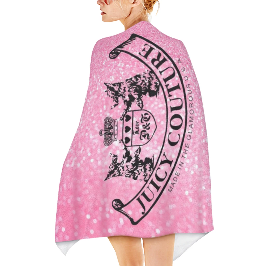 Hot-Sale-Like-Juicy-Couture-Style Beach Towel Poncho Bathing Towels Cover-ups Quick Dry Sand Free Yoga Spa Gym Pool