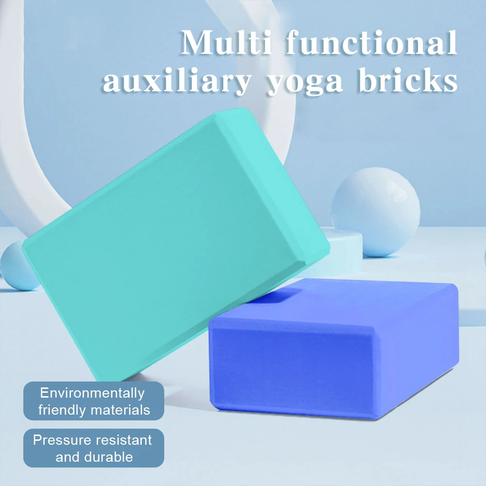 EVA Yoga Block Non-Slip Yoga Building Blocks Moisture-Proof High Density Yoga Blocks Body Shaping Yoga Blocks for Yoga Pilates