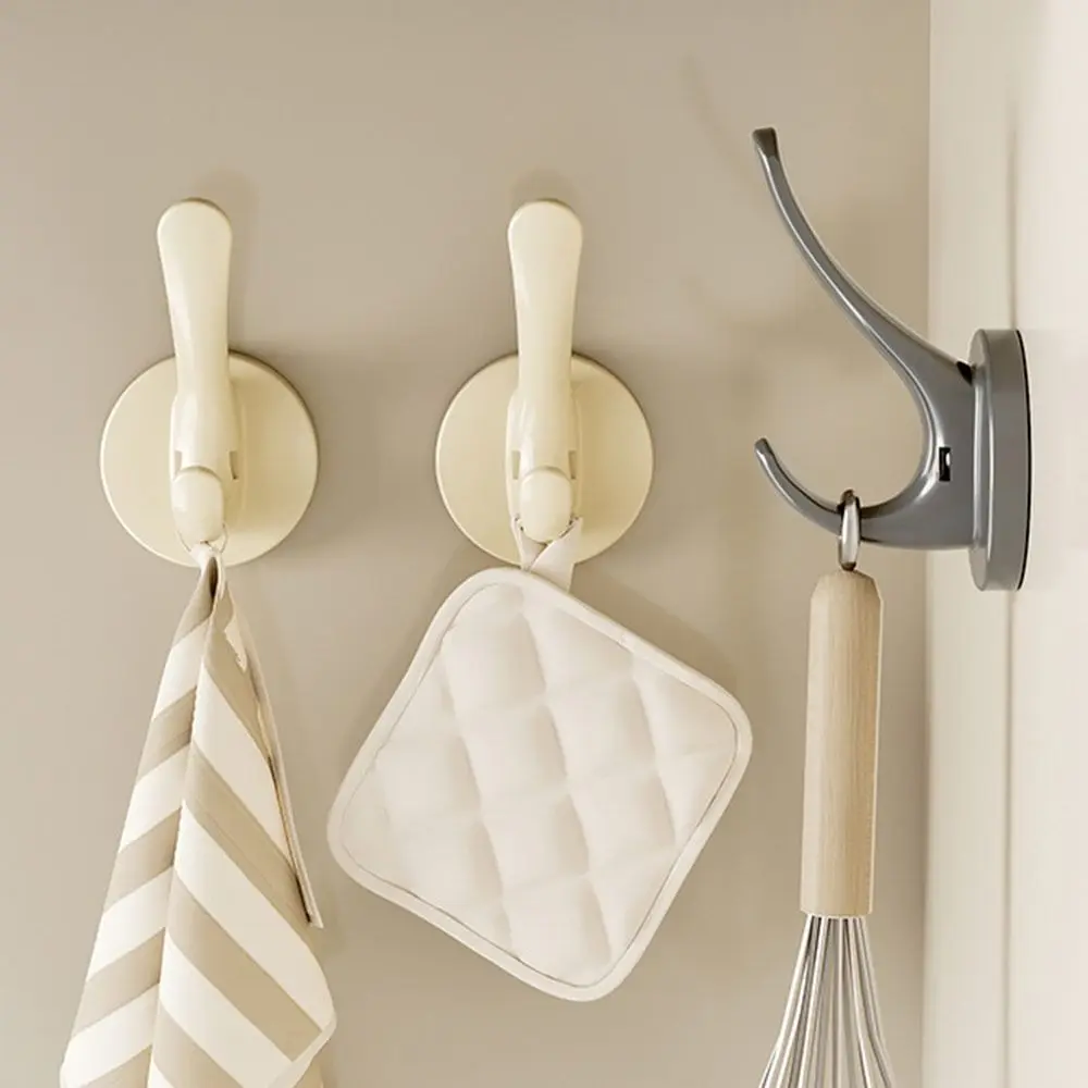 Creative Plastic Wall Hook Suction Cup Reusable Storage Hook Coat Rack Home Accessories