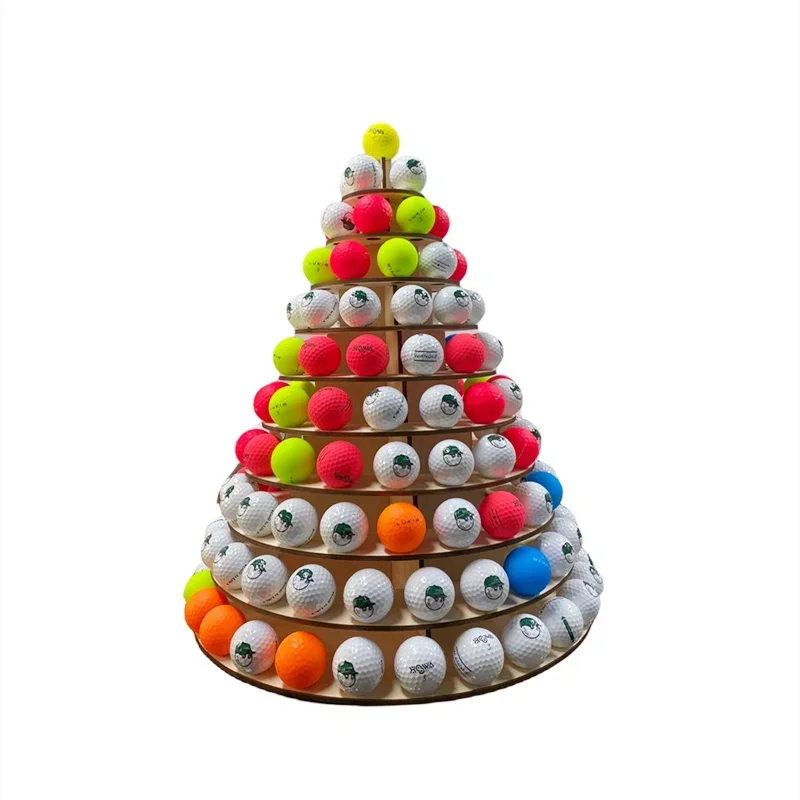 

Golf Christmas Tree Display Rack without Ball Storage Hole