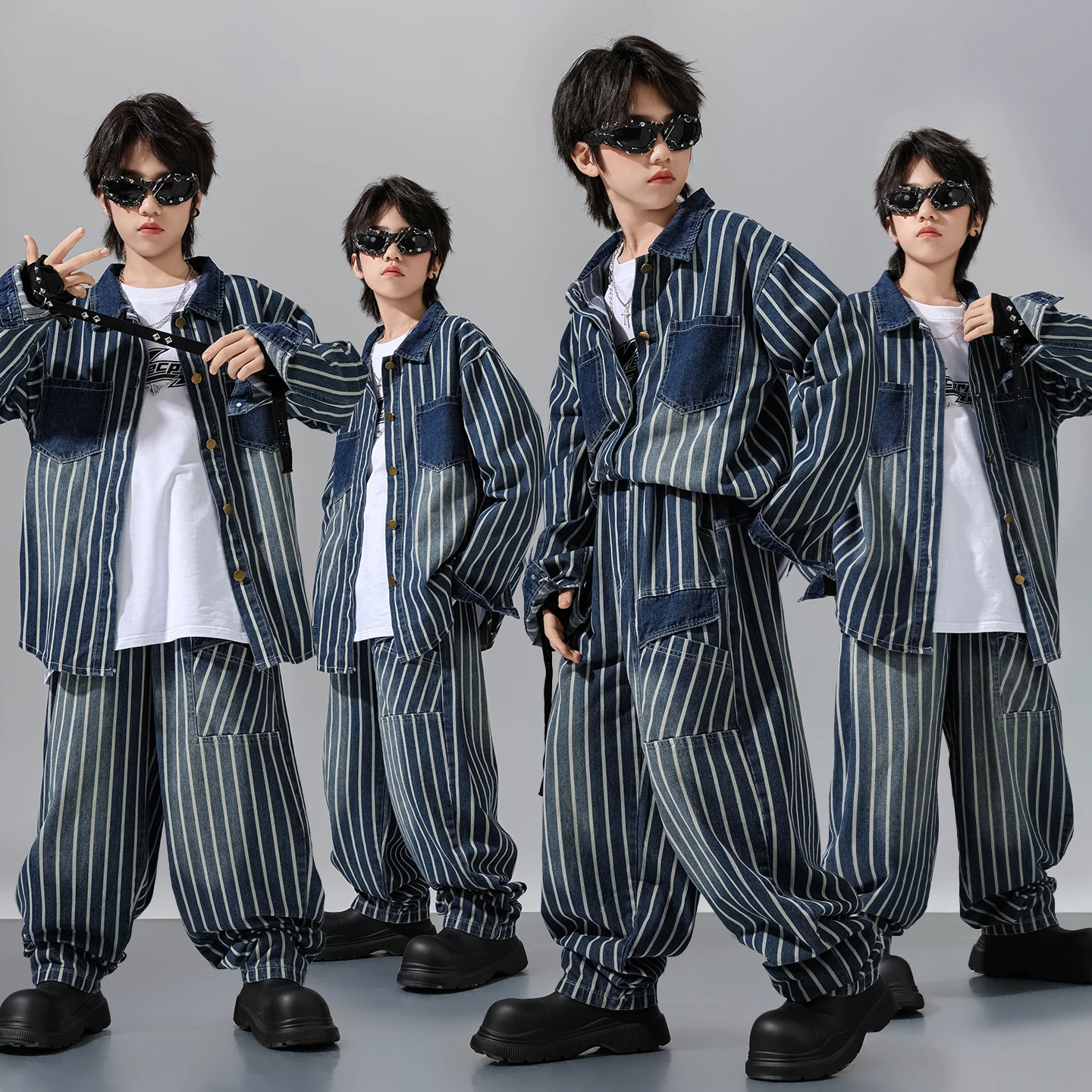 2025-bambini-sala-da-ballo-costumi-di-danza-hip-hop-per-bambini-strisce-verticali-abiti-larghi-ragazzi-ragazze-jazz-performance-wear-dqs21036