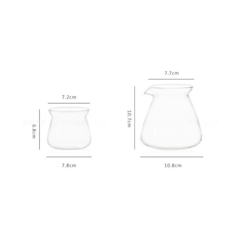 High Borosilicate Glass Coffee Carafe for Pour Over Coffee Maker 7oz/17oz Glass Coffee Pot Blue Amber Grey Clear Coffee Server - view 6