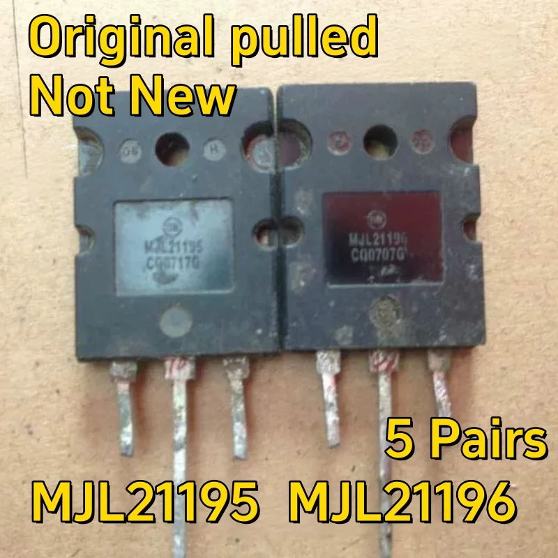 5Pairs Original disassembly MJL21195 MJL21196 21195 21196