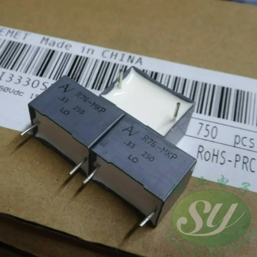 10pcs/lot AV R76 0.33uf 250V 330nf u33 334 Brand New 15mm Film Capacitor (Thickness: 13mm) R76II3330SE70J