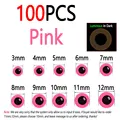 100 piezas de color rosa
