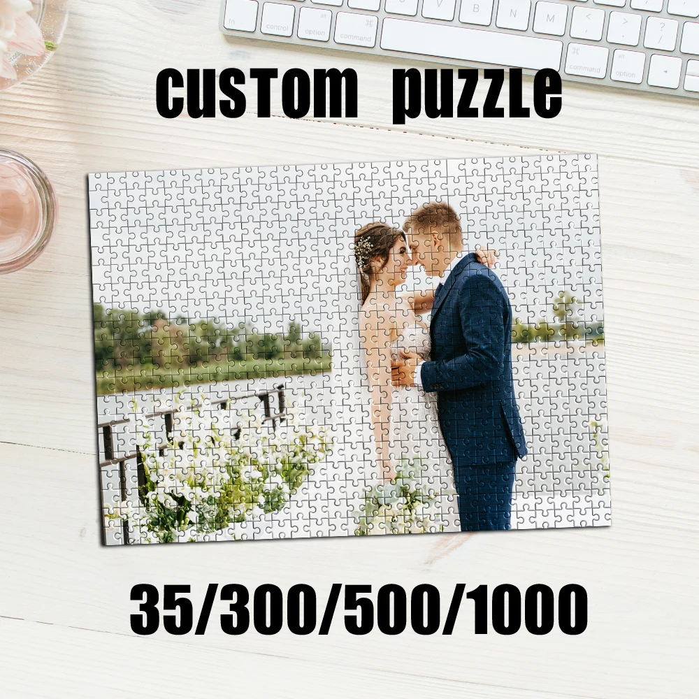 Puzzle personnalisé avec photo de votre animal de compagnie, 35/300/500/1000 pièces, peut devenir un cadeau unique pour la famille et les amis