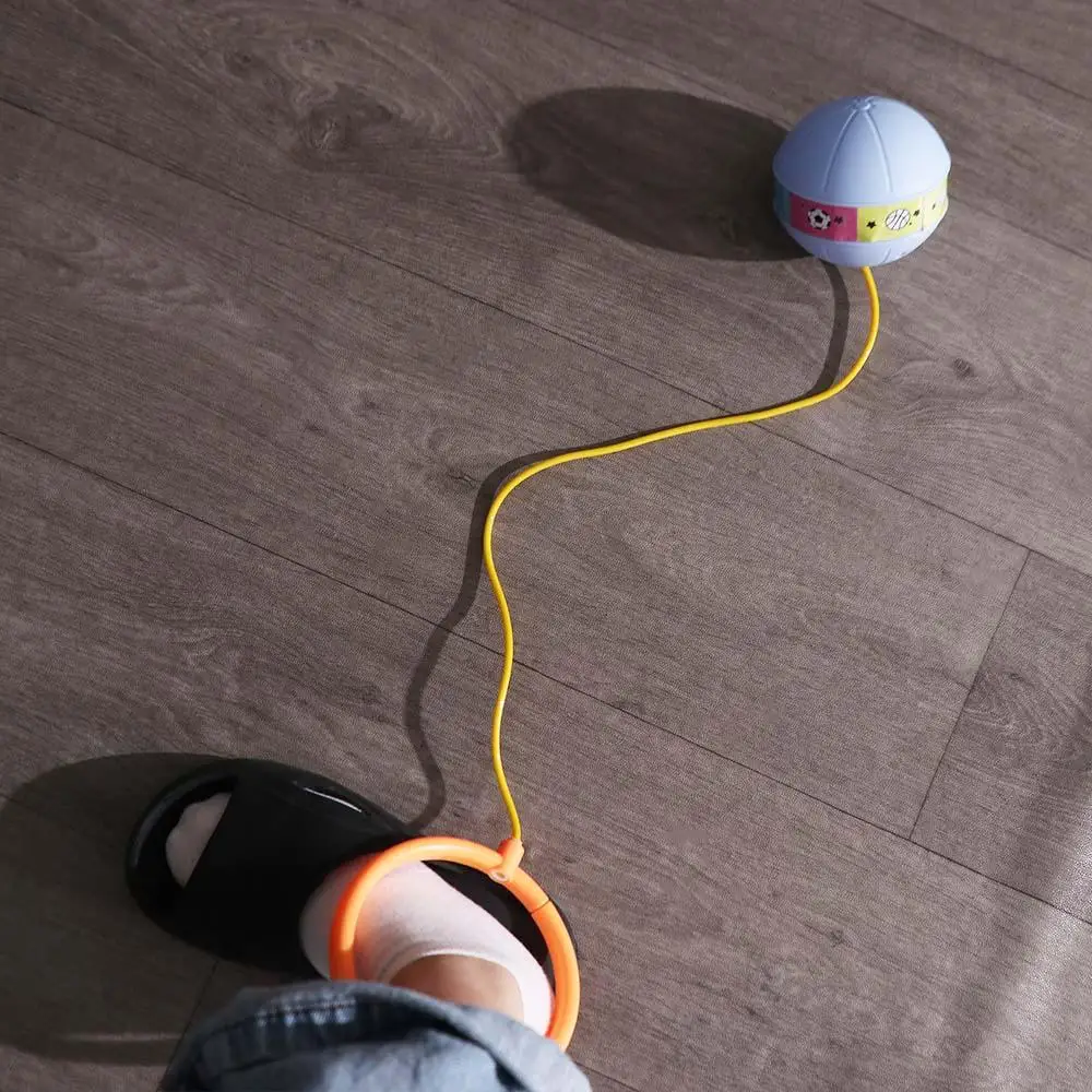 Foot Hoop Ball Luminous Foot Jumping Ball On String Exercise Sports Reaction Training Ball Skip Ropes Sports Height Growth