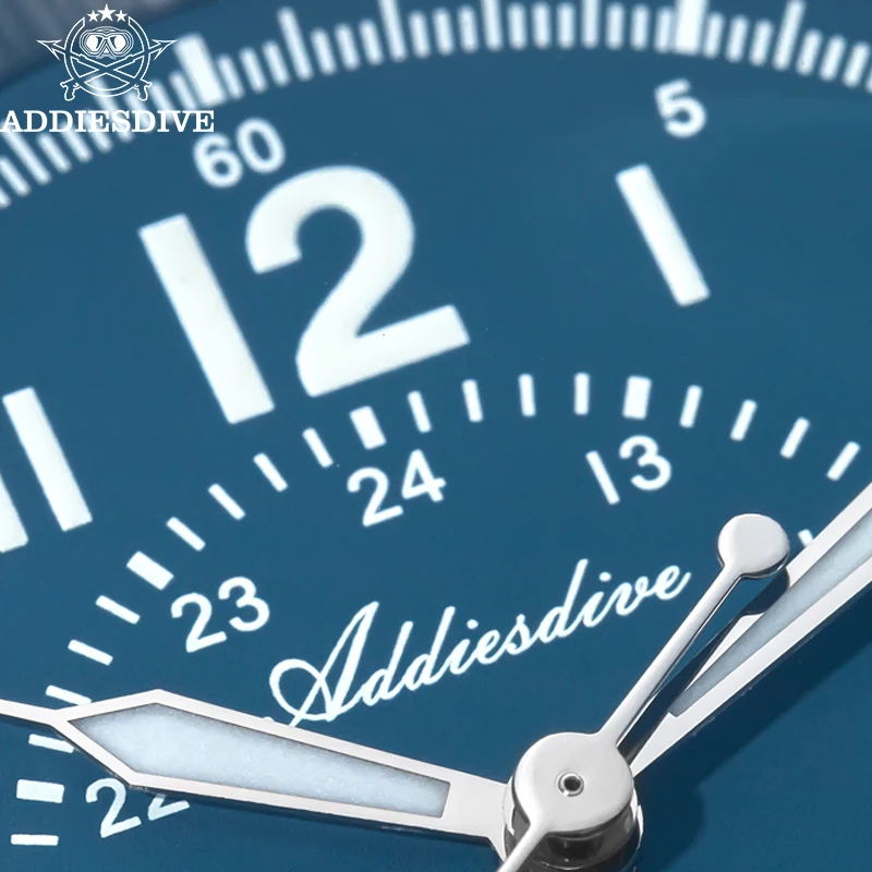 ADDIESDIVE AD2074 Men‘s Watch Calendar Display 200m Diver Sapphire crystal BGW9 luminous Automatic Mechanical Watches