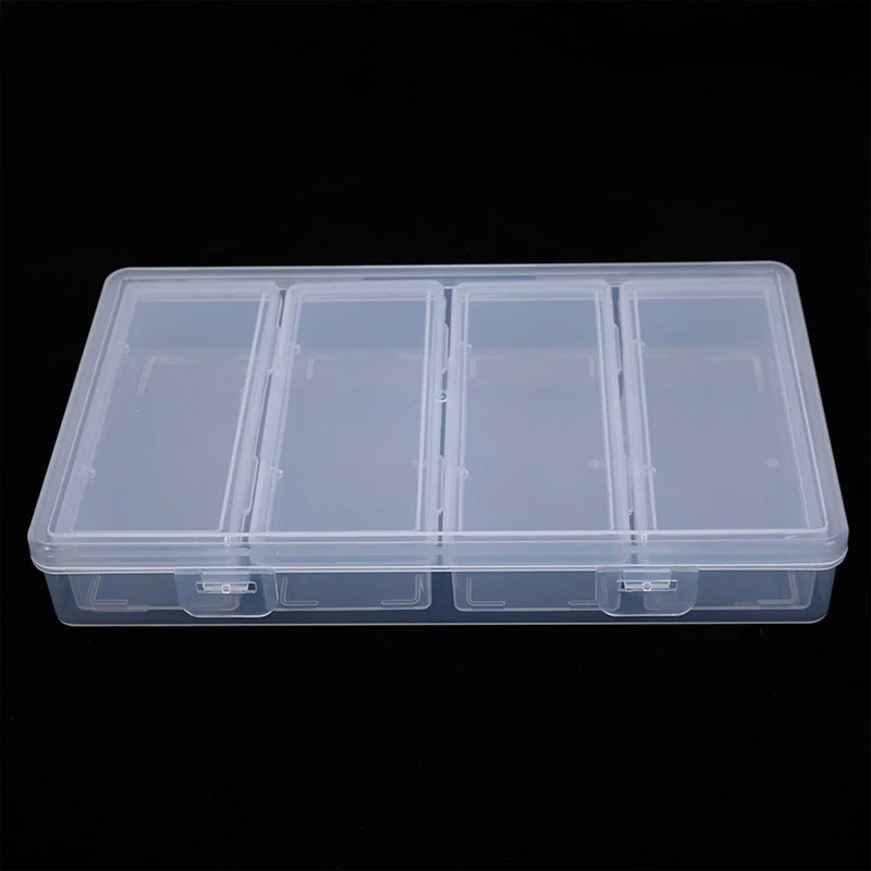 Caja de Almacenamiento Transparente con 4