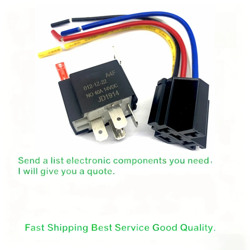 40A 12V 24V Car Fuse Relay Automotive Relay Circuit Control ​JD1912 JD1914 4pin 5pin Copper
