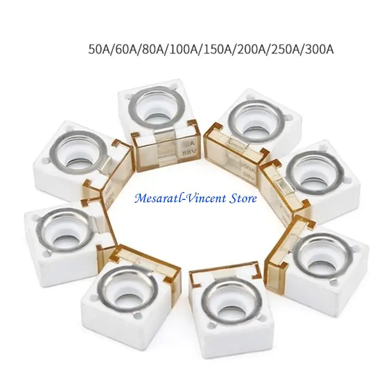 A70F Reliable Marine Battery Fuses 58V Waterproof Fuses Ceramic Body Fuses Rings Designs Fuses for Car & Ship Circuit Safety