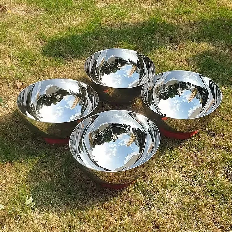 

Diameter 51mm-1200mm 304 stainless steel inside and outside fine polishing mirror decoration hollow hemisphere chimney