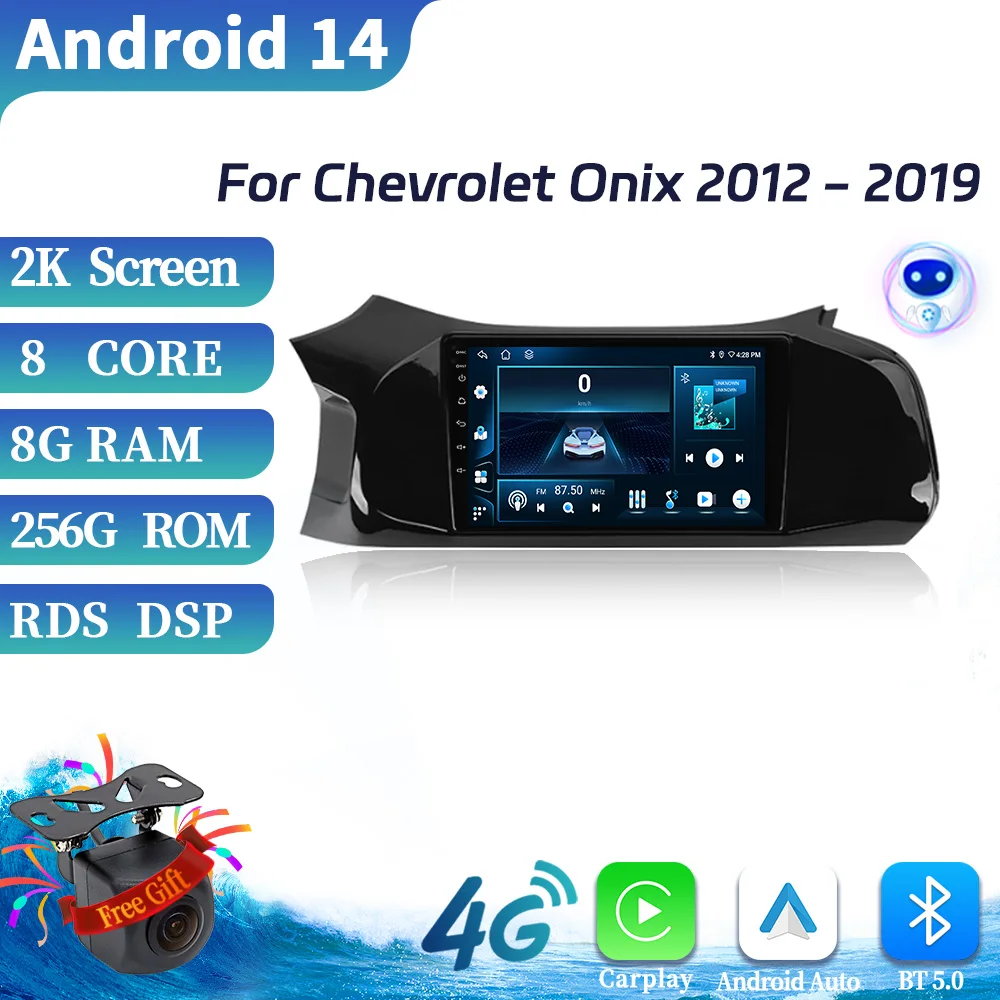 

Android 14 For Chevrolet Onix 2012-2019 Car Radio 4G Wireless Bluetooth Apple Carplay Autoradio Multimedia Touch Screen Stereo