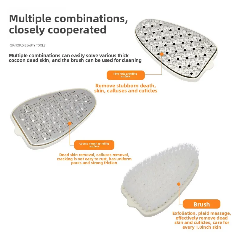 1PSet لوح فرك القدم أدوات العناية بالقدم المنزلية مقشر القدم الجمال المنزلية الجلد الميت الكيراتين طاحونة القدم طاحونة
