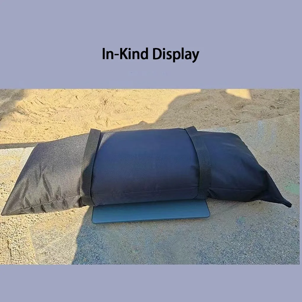 قطعتان من أكياس الرمل المستقيمة القابلة للتعبئة في الهواء الطلق ومظلات الحديقة وأكياس الوزن القابلة للتعبئة للمظلات #4