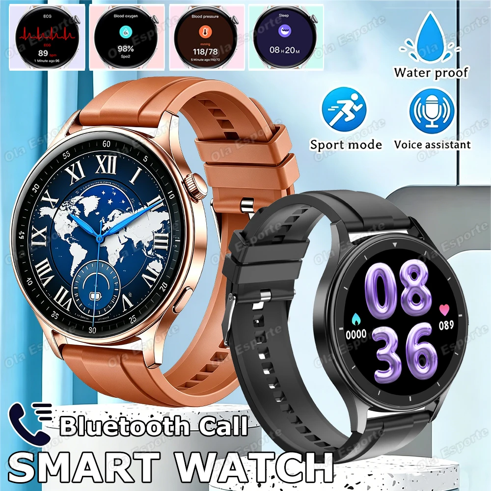 

New GPS Montion Smart Watch Sedentary ECG Monitor Dynamic Lsland Reminder Heart Rate Bluetooth Call Waterproof Smartwatch 2026