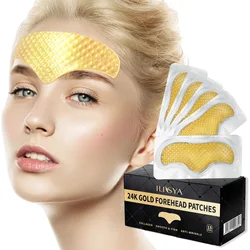 5/15 PCS Ilisya 24K Gold Collagen Forehead Patch Anti-wrinkle Line Removal Stickers Frown Lines Anti-aging Moisturizng Skin Care