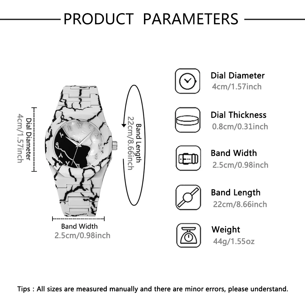 1-piece new watch, polygonal dial, fashionable and trendy accessory for outfit coordination, with a premium feel