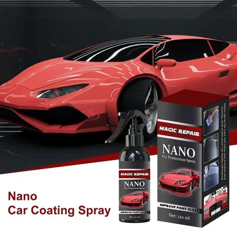 Automotive Nano Plating Agent Spray Water Wax Wash Maintenance Repair Polishing Hand   Liquid Car Paint