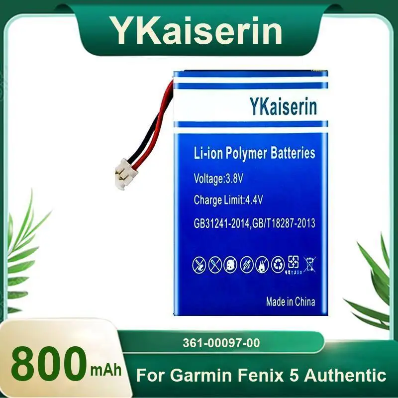 Gps Battery For Garmin Fenix 5 5S Prolonged Performance 361-00097-00 800mAh Strong Compatibility