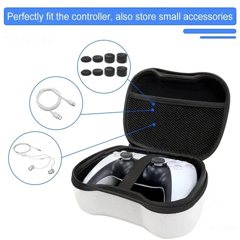 Travel Carry Bags For PS5 Controller Protective Case For PS4/3/Nintendo switch 2 Pro/Steam Machines Controller Gamepad Accessory