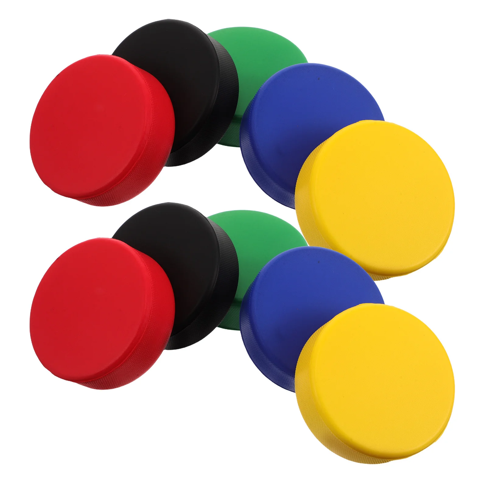 

10Pcs PU Foam Ice Hockey Pucks Mini Soft Practice Pucks for Training Indoor Outdoor Relaxation Stress Relief Sports Balls