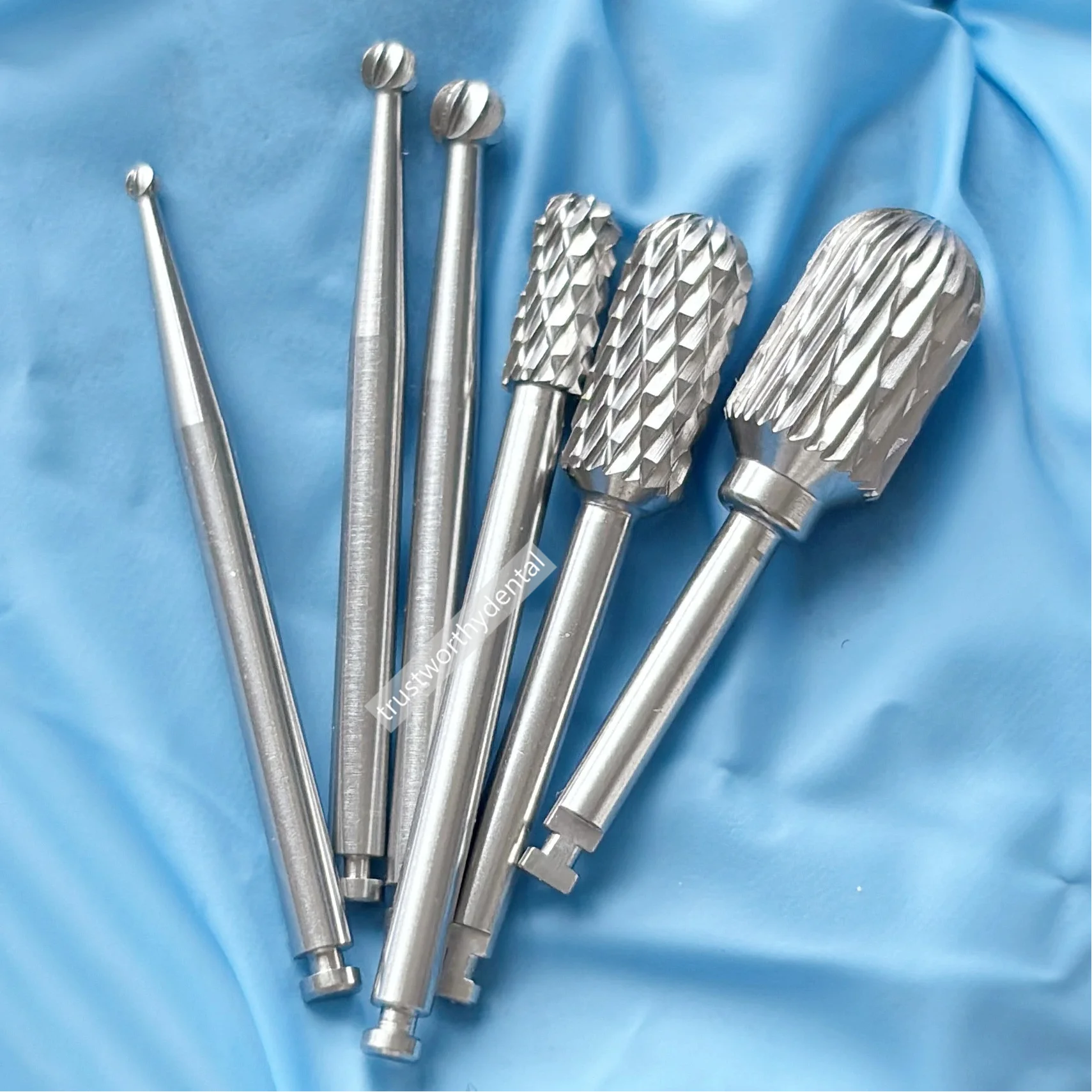 

Dental GBR Drill Kit Ball Drill Crest Remover Drill Ball BURS For Bone Trimming Sculplating Fits the ESSET KIT
