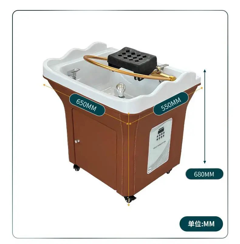 Mobile Head Therapy BasinPortable Mobile Water Circulation Head Therapy Hair Washing Hairdressing For Spa Equipment And Beauty