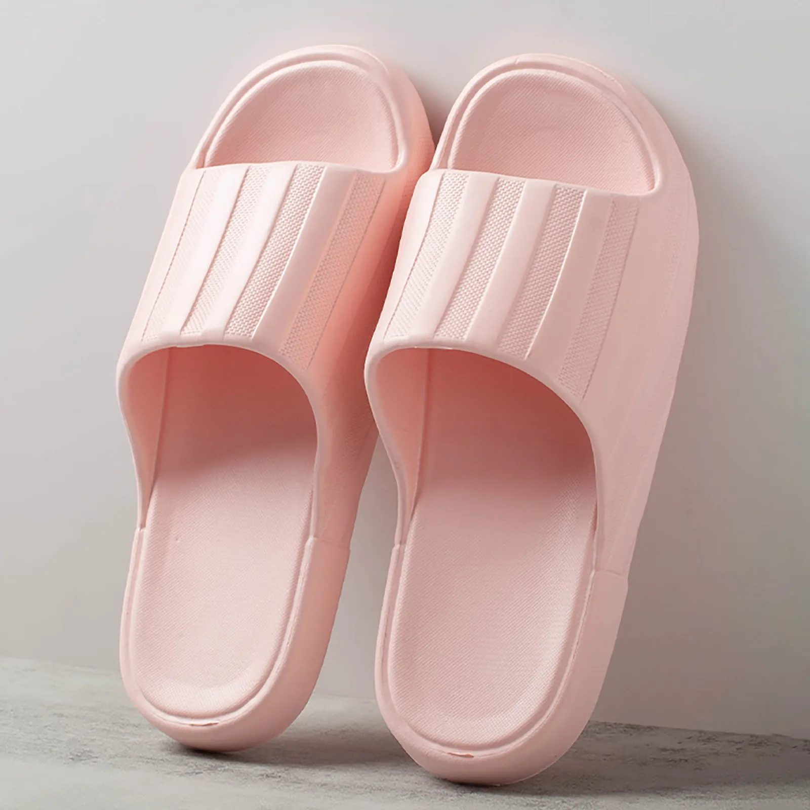 Couples Women Men Solid Shower Room Home Non Slip Breathable Massage Soft Sole Quick Drying Slipper Comfortable Flat Shoes