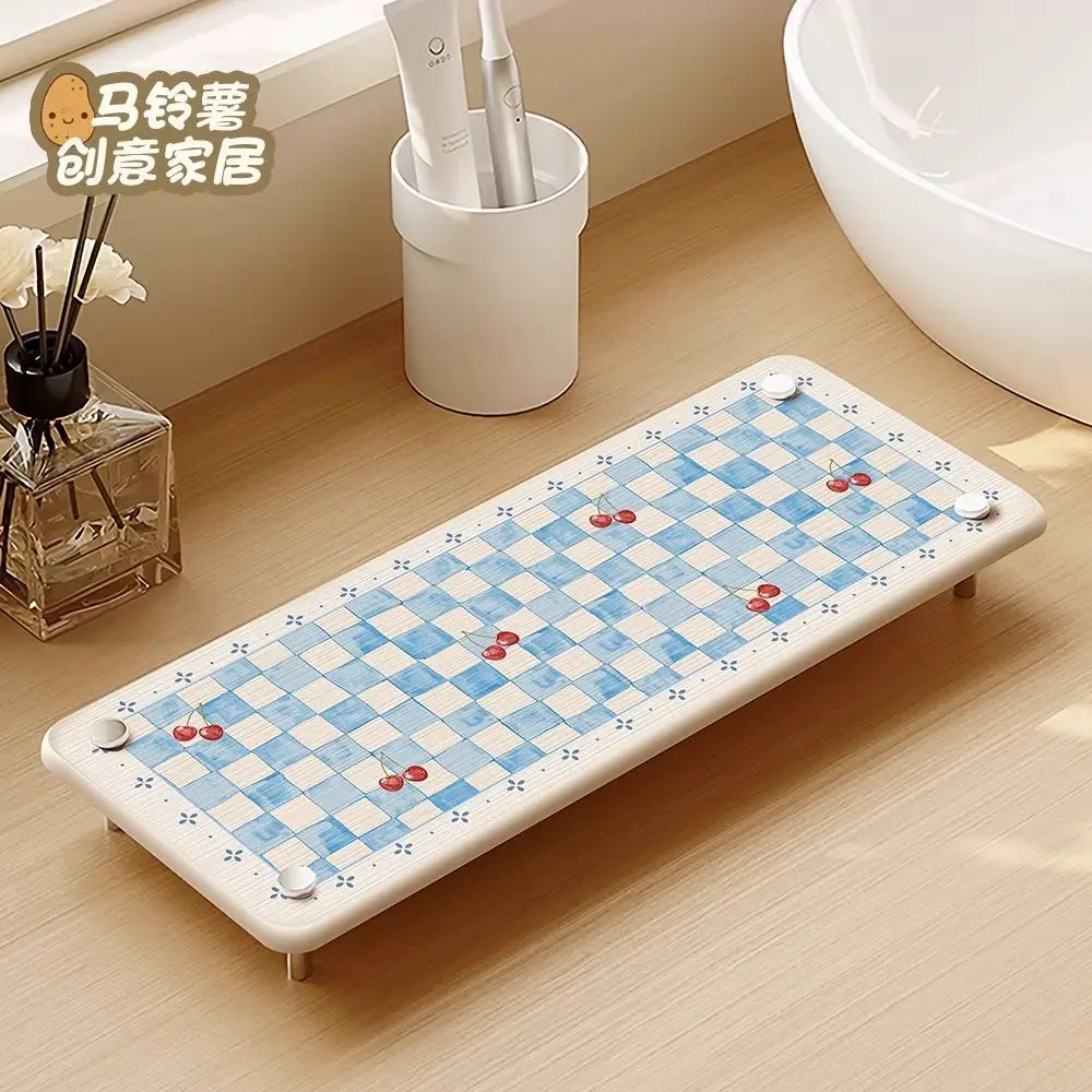 ins wind bathroom washbasin absorbent rack bathroom hard diatom mud aromatherapy tray washstand toothbrush holder