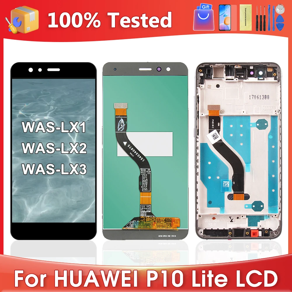 5.2''For HUAWEI P10 Lite For WAS-LX1 LX2 LX3 LX1A LX2J TL10 LCD Display Touch Screen Digitizer Assembly Replacement