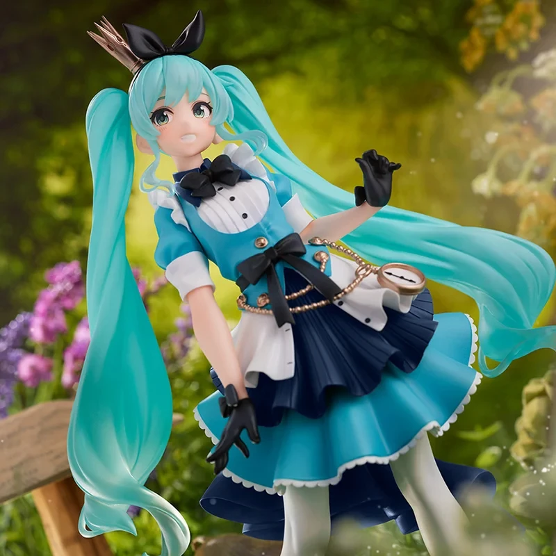 TAITO Genuine Vocaloid Hatsune Miku Putri 21cmAlice Princess Ver. Mainan Anak Boneka anime action figure Kawaii Model toy Custom