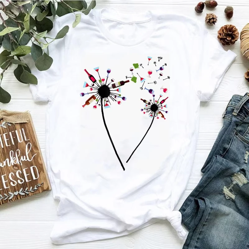 180g pure cotton T-shirts, comfortable and soft with unique pattern design that is fashionable and trendy Plus-size women's